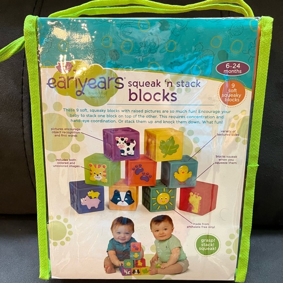 Earlyears squeak n’ stack blocks - Picture 2 of 2